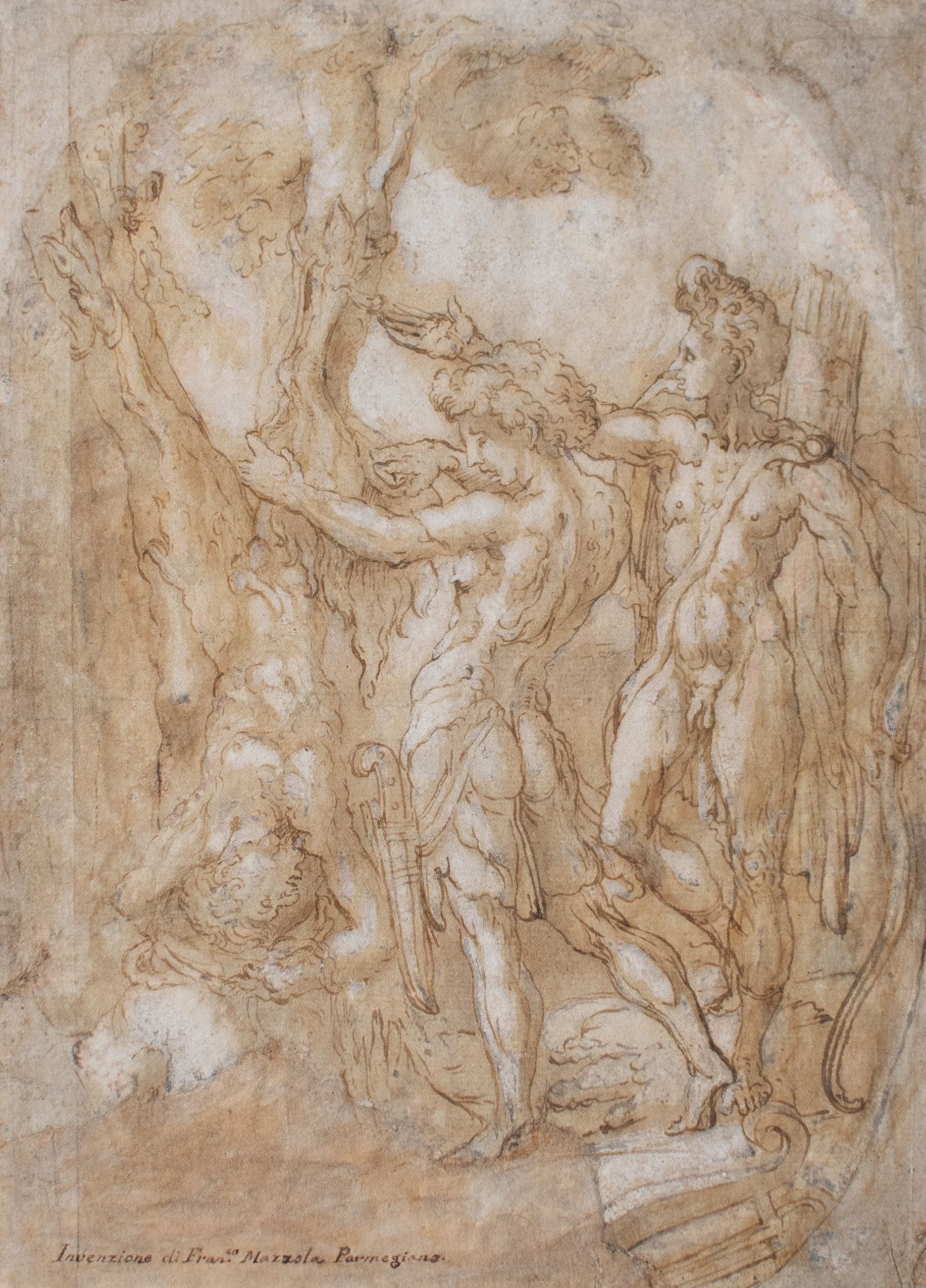 nach Francesco Mazzola (Parmigianino) | Häutung des Marsyas | Feder u. Tusche| Erste Hälfte 16. Jhd. - Bild 2 aus 3