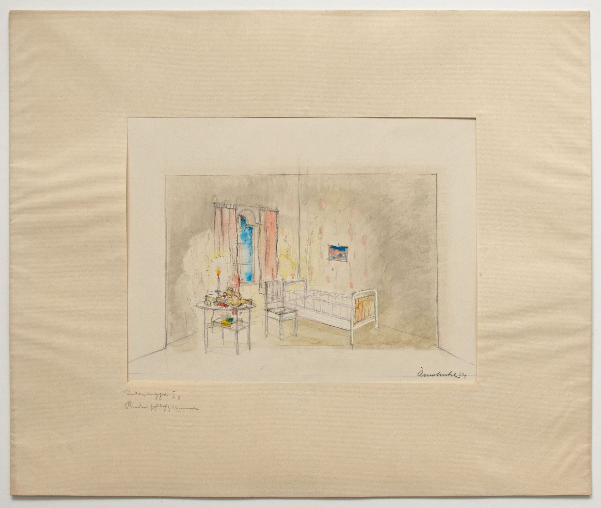 Adolf Mahnke | Bühnenbildentwürfe Uraufführung  Richards Strauss Intermeezzo 1924 Dresden | 1924 - Bild 11 aus 12