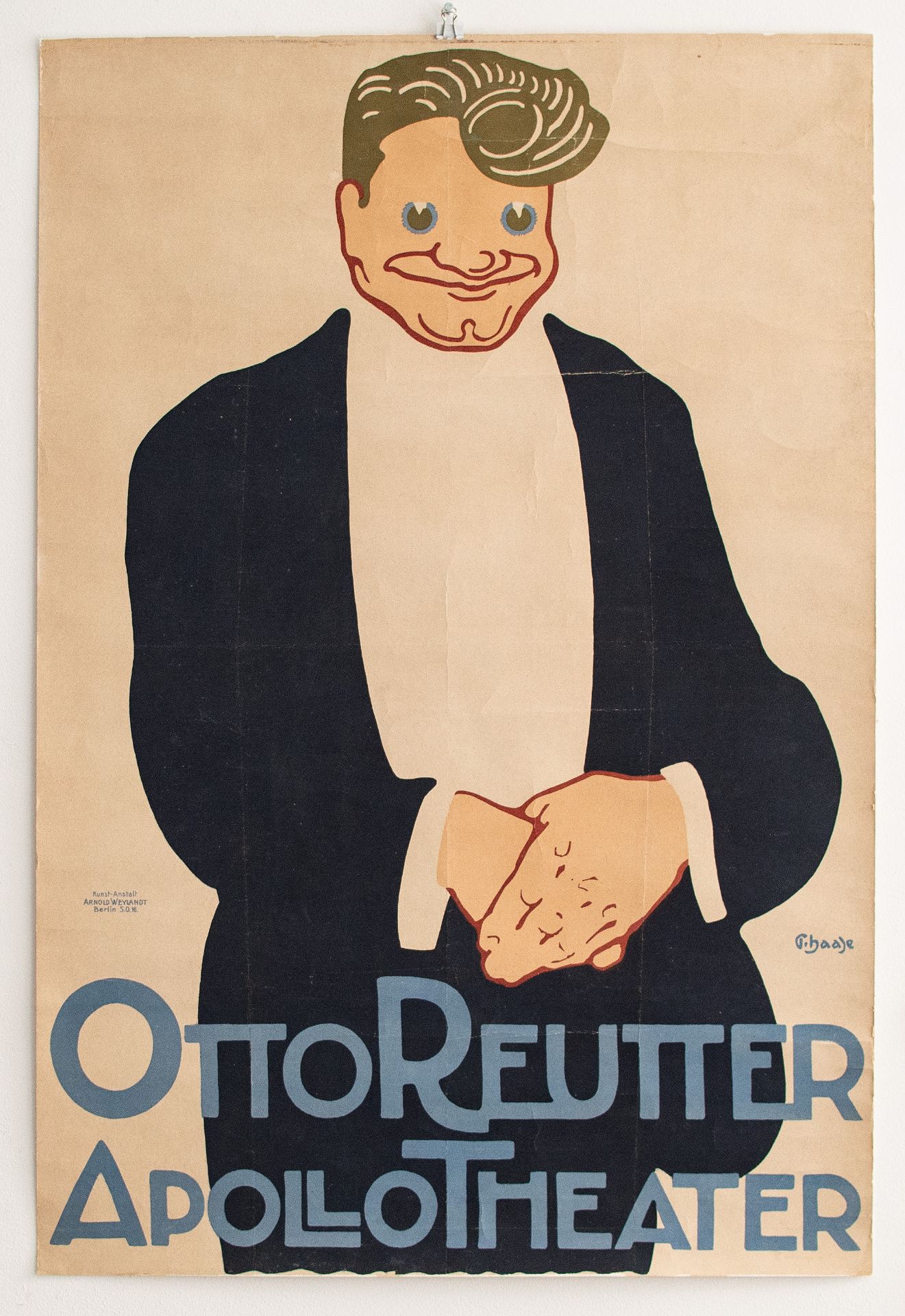 Paul Haase | Plakat Otto Reutter | Farblithographie | 1910 - Bild 3 aus 3