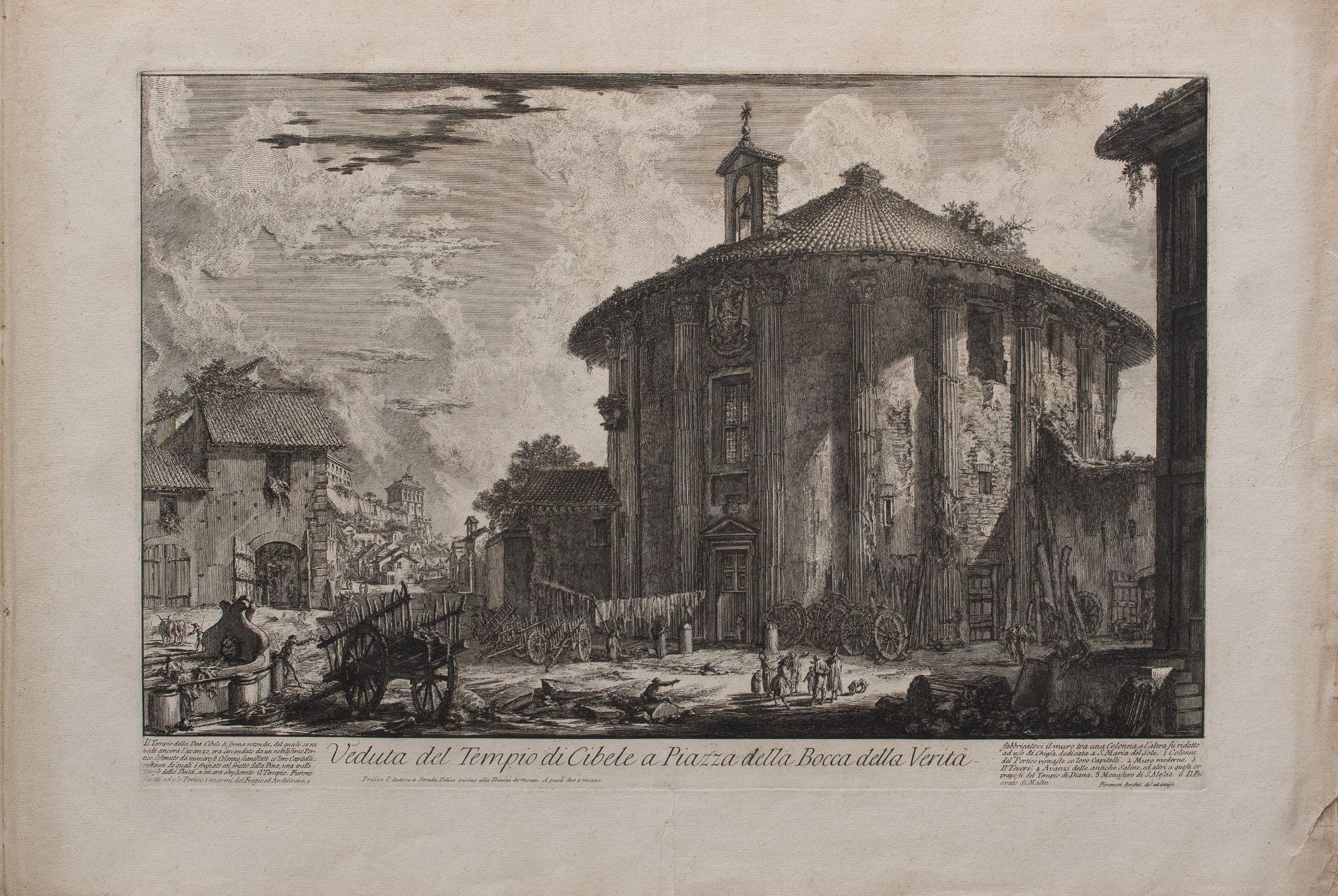 Giovanni Battista Piranesi | Veduta del Tempio di Cibele | Radierung | Ca. 1758