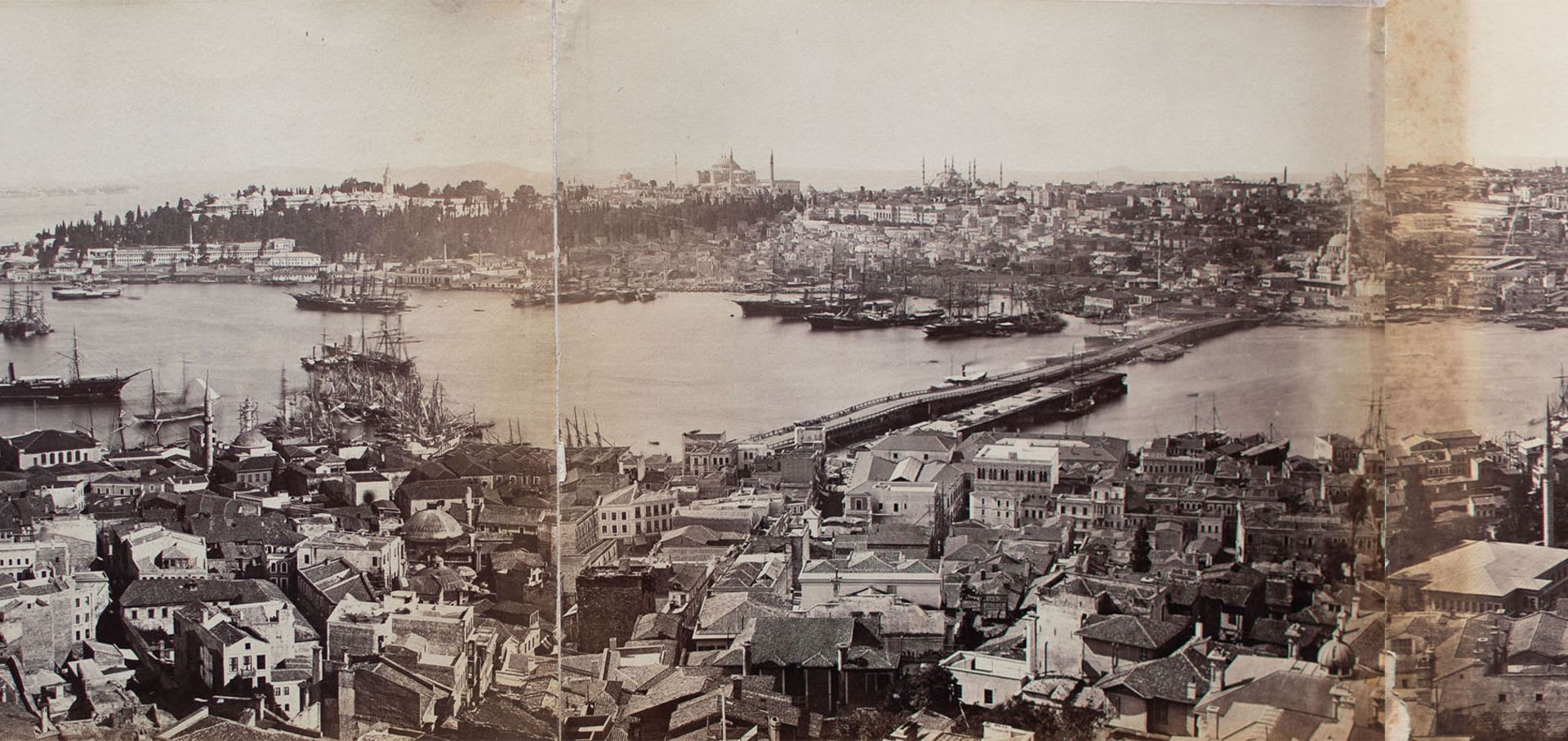 Basile (Vassilaki) Kargopoulo | Panorama von Konstantinopel | Fotografie | Um 1870 - Bild 9 aus 9