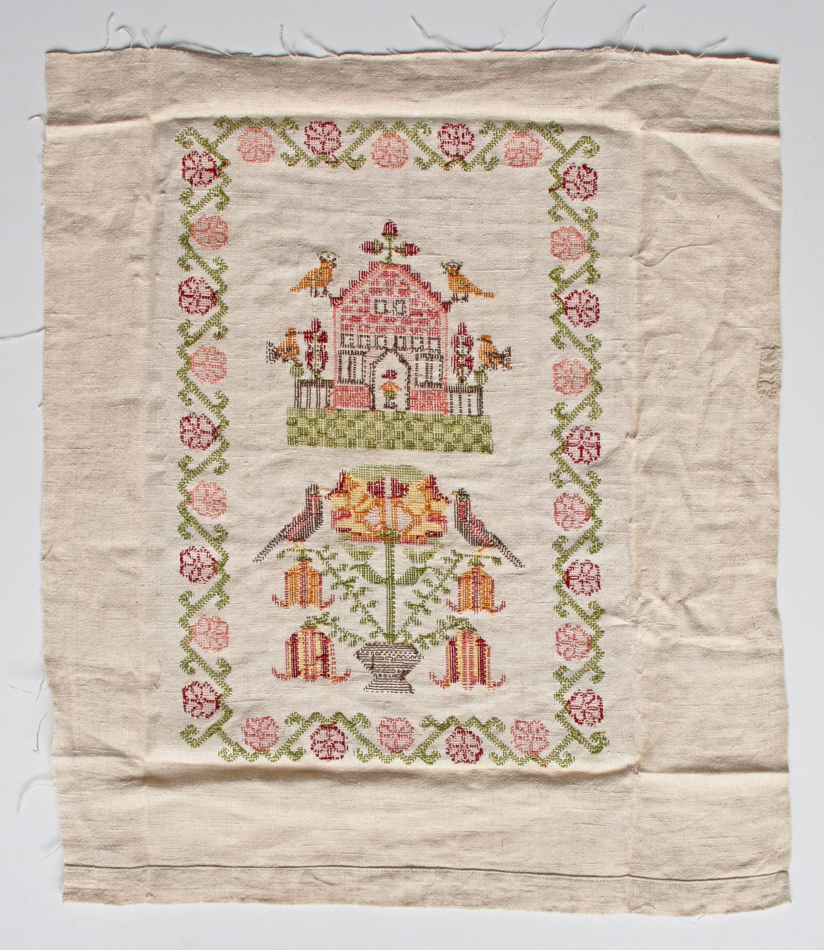 Englisch | Tuch | Embroidery | 19 Jhd. - Bild 4 aus 4