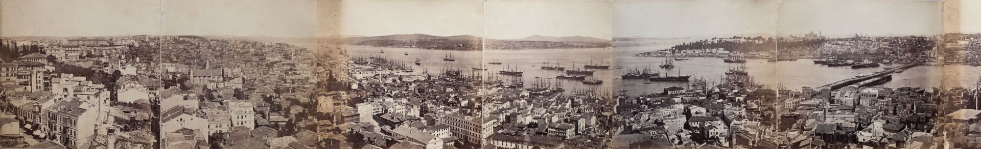 Basile (Vassilaki) Kargopoulo | Panorama von Konstantinopel | Fotografie | Um 1870 - Bild 5 aus 9