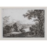 Martin von Molitor | Der in der Ferne sich verlierende Fluß | Radierung | Um 1795
