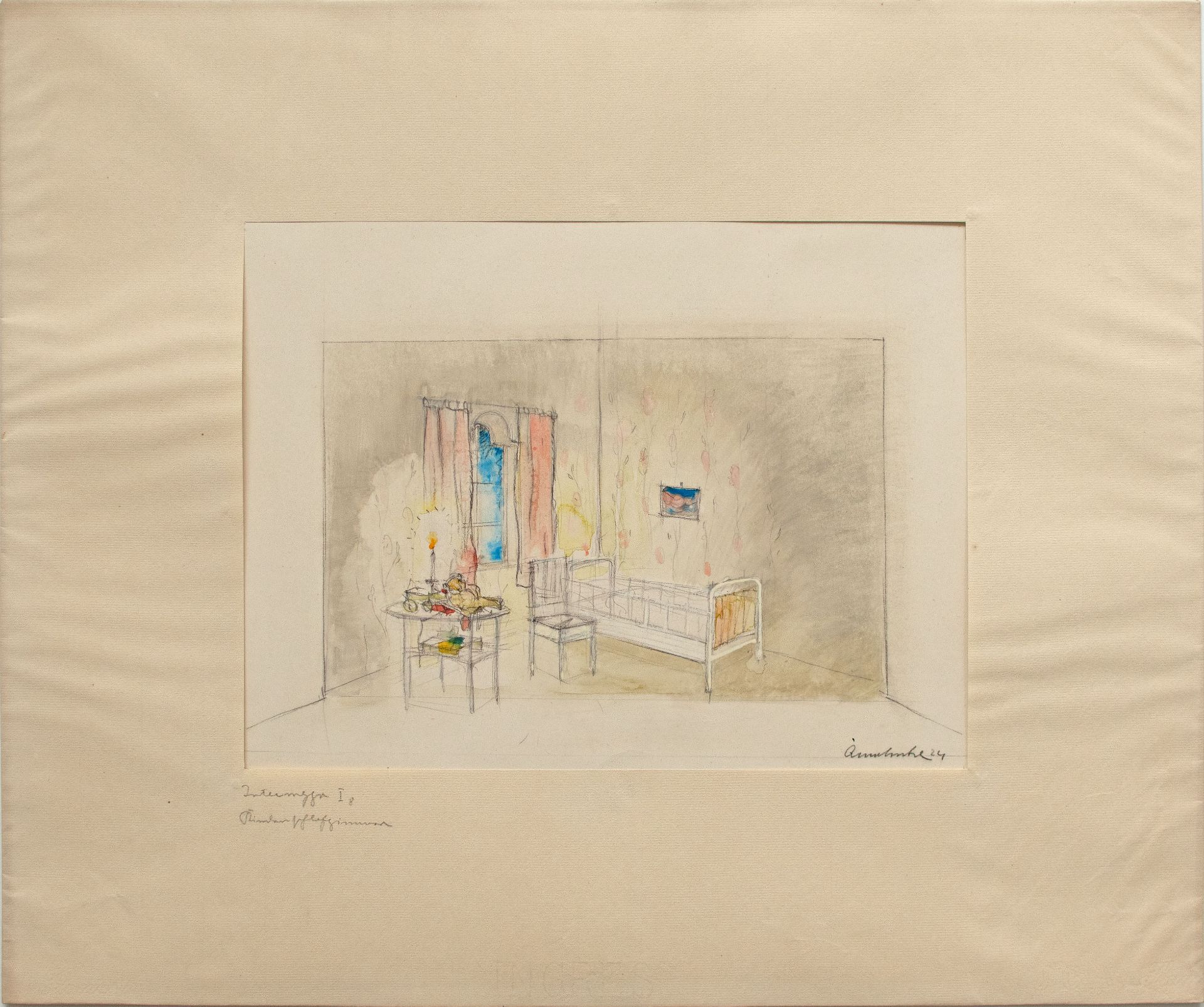 Adolf Mahnke | Bühnenbildentwürfe Uraufführung  Richards Strauss Intermeezzo 1924 Dresden | 1924 - Bild 10 aus 12