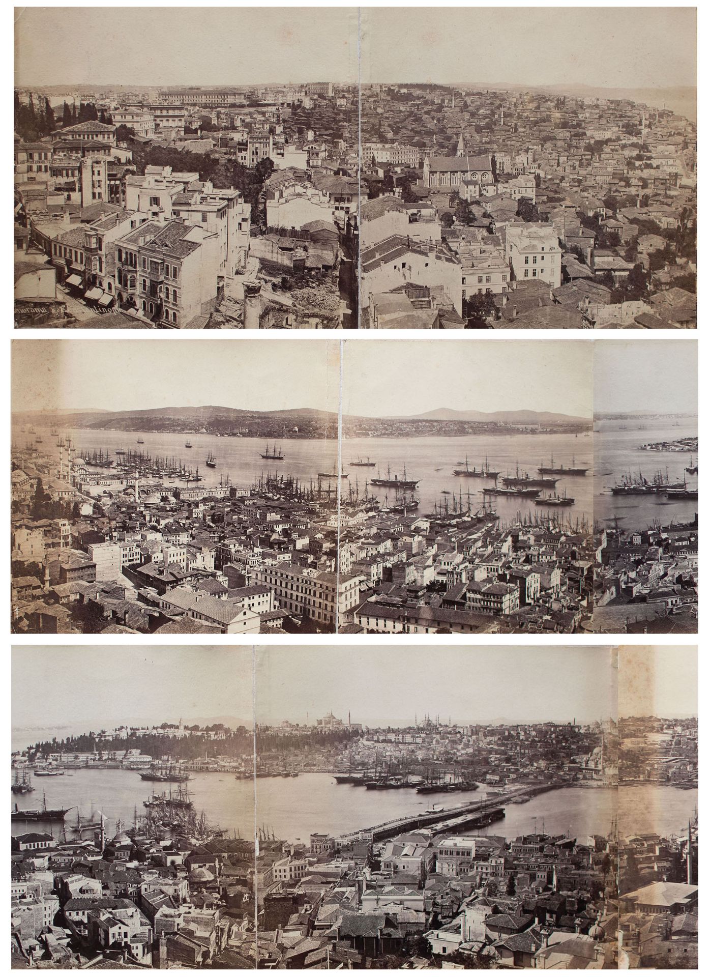 Basile (Vassilaki) Kargopoulo | Panorama von Konstantinopel | Fotografie | Um 1870