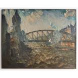 Ulrich Hübner | Freihafen Hamburg | Ölmalerei | 1914