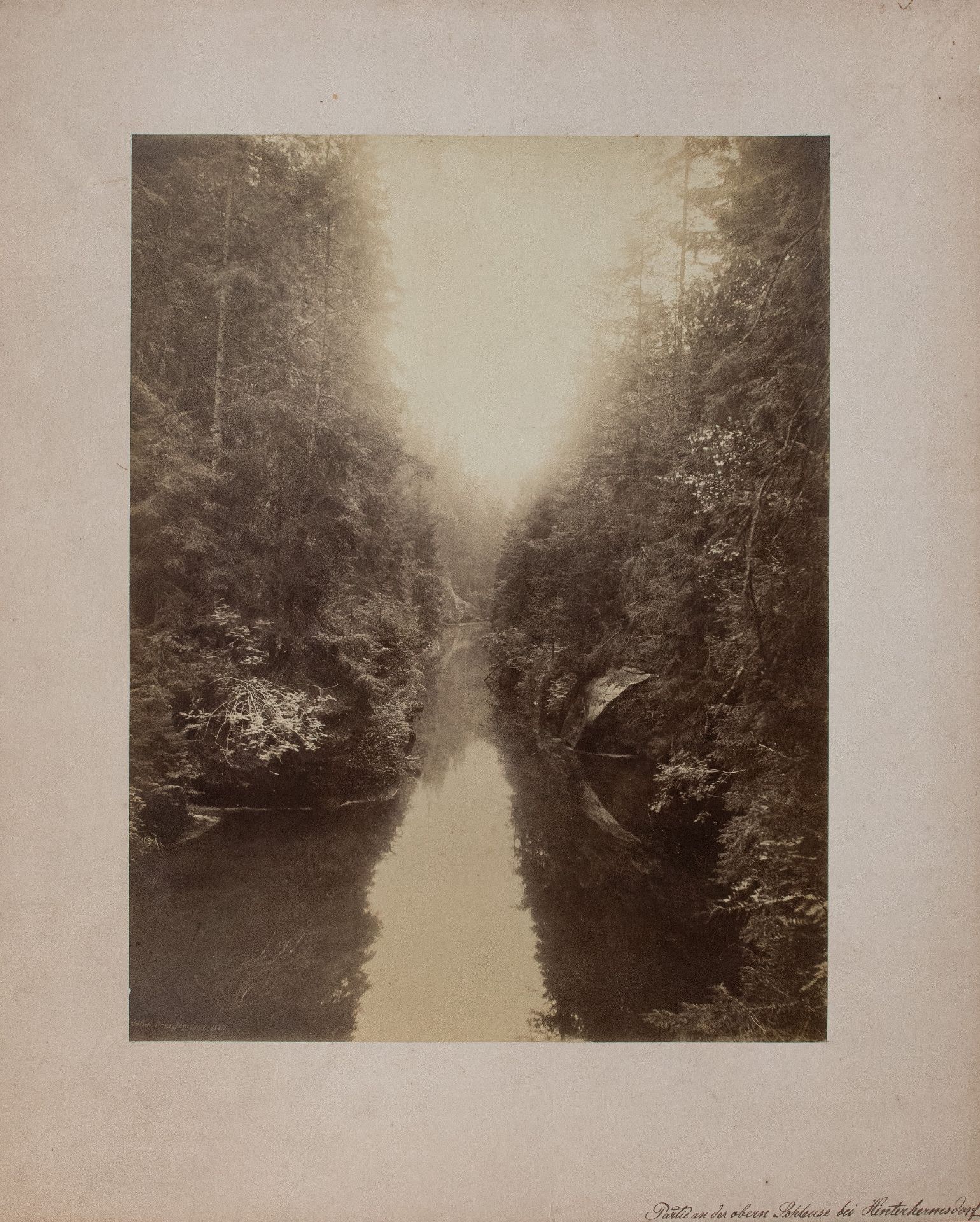 Freimund Edlich | Schleuse bei Hinterhermsdorf | Fotografie | 1885