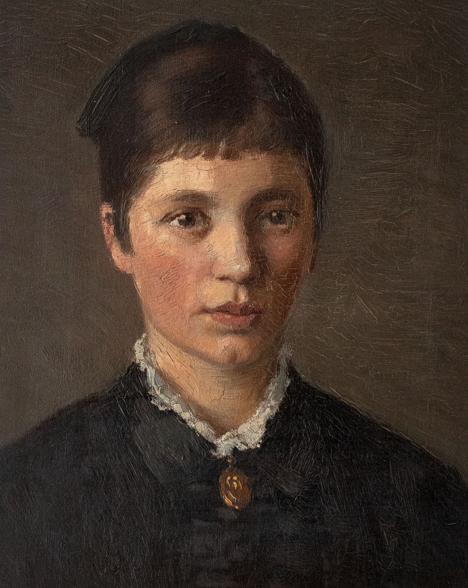 Paul Andorff | Porträt eines Mädchens | Ölmalerei | 1880 - Bild 2 aus 4