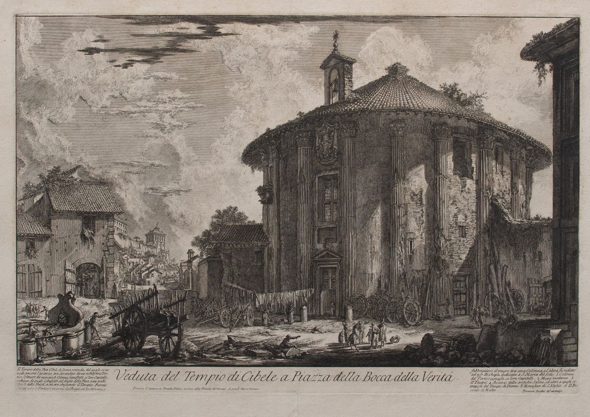 Giovanni Battista Piranesi | Veduta del Tempio di Cibele | Radierung | Ca. 1758 - Bild 2 aus 5