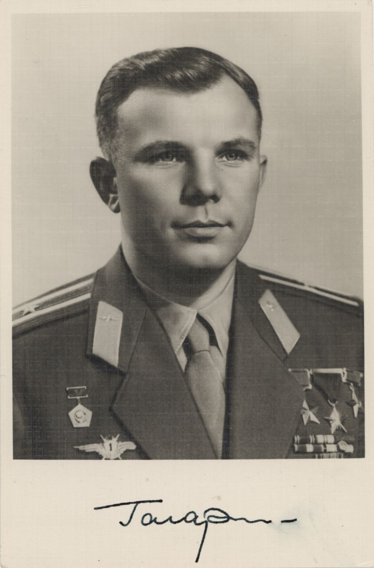 Juri Gagarin | Autogramm | Fotodruck | 1965