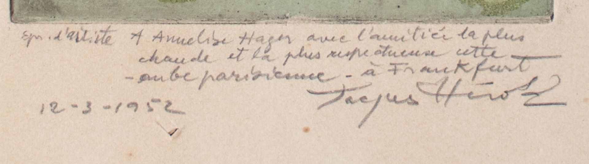 Jacques Hérold | Ohne Titel | Aquatintaradierung | 1952 - Bild 3 aus 5