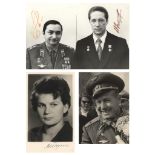 sowj. Kosmonauten | Konvolut Autogramme Walentina Tereschkowa u.a. | Fotografie | 1960er Jahre