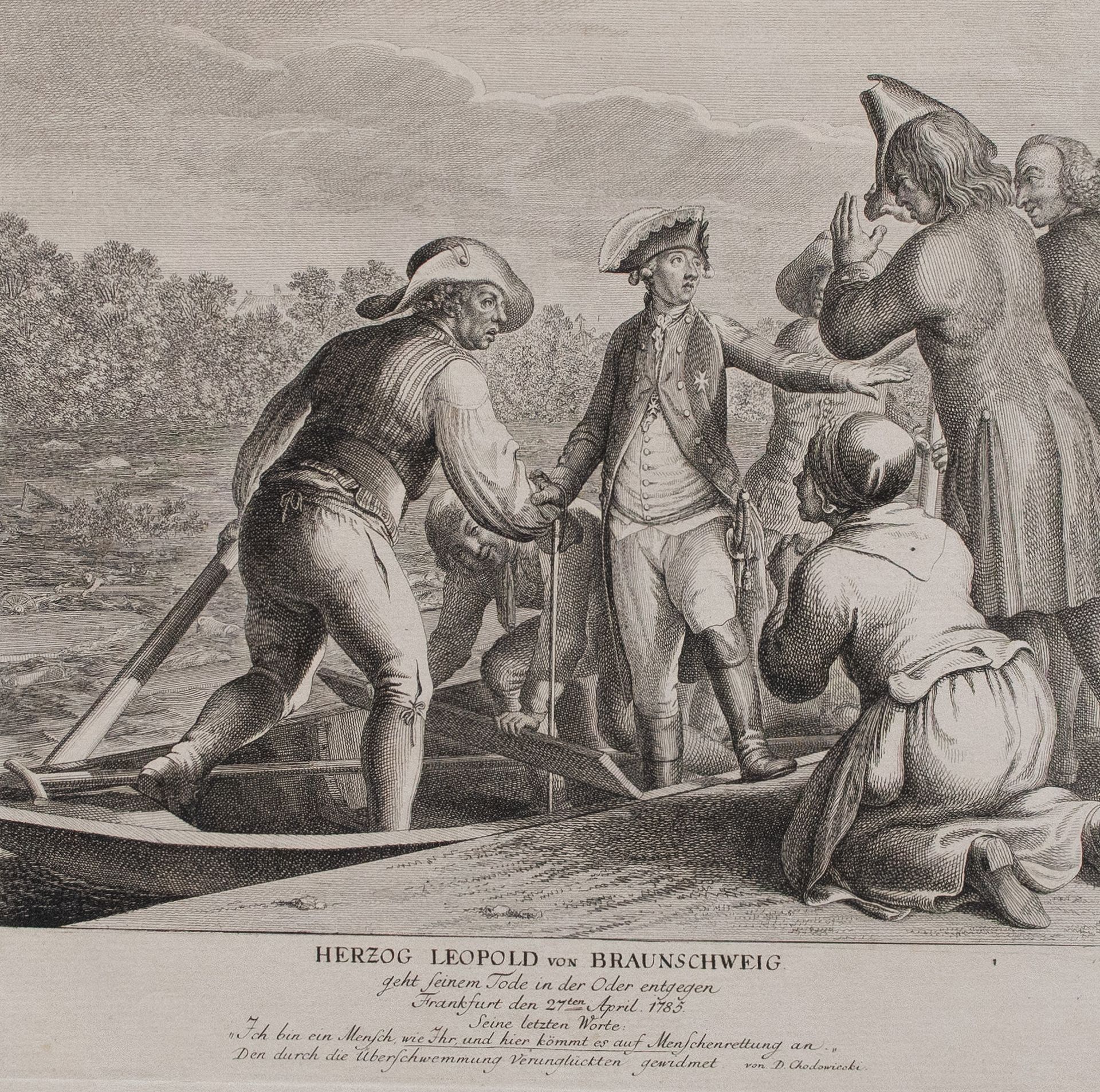 Daniel Nikolaus Chodowiecki | Herzog Leopold von Braunschweig | Radierung | 18. Jhd. - Bild 2 aus 4