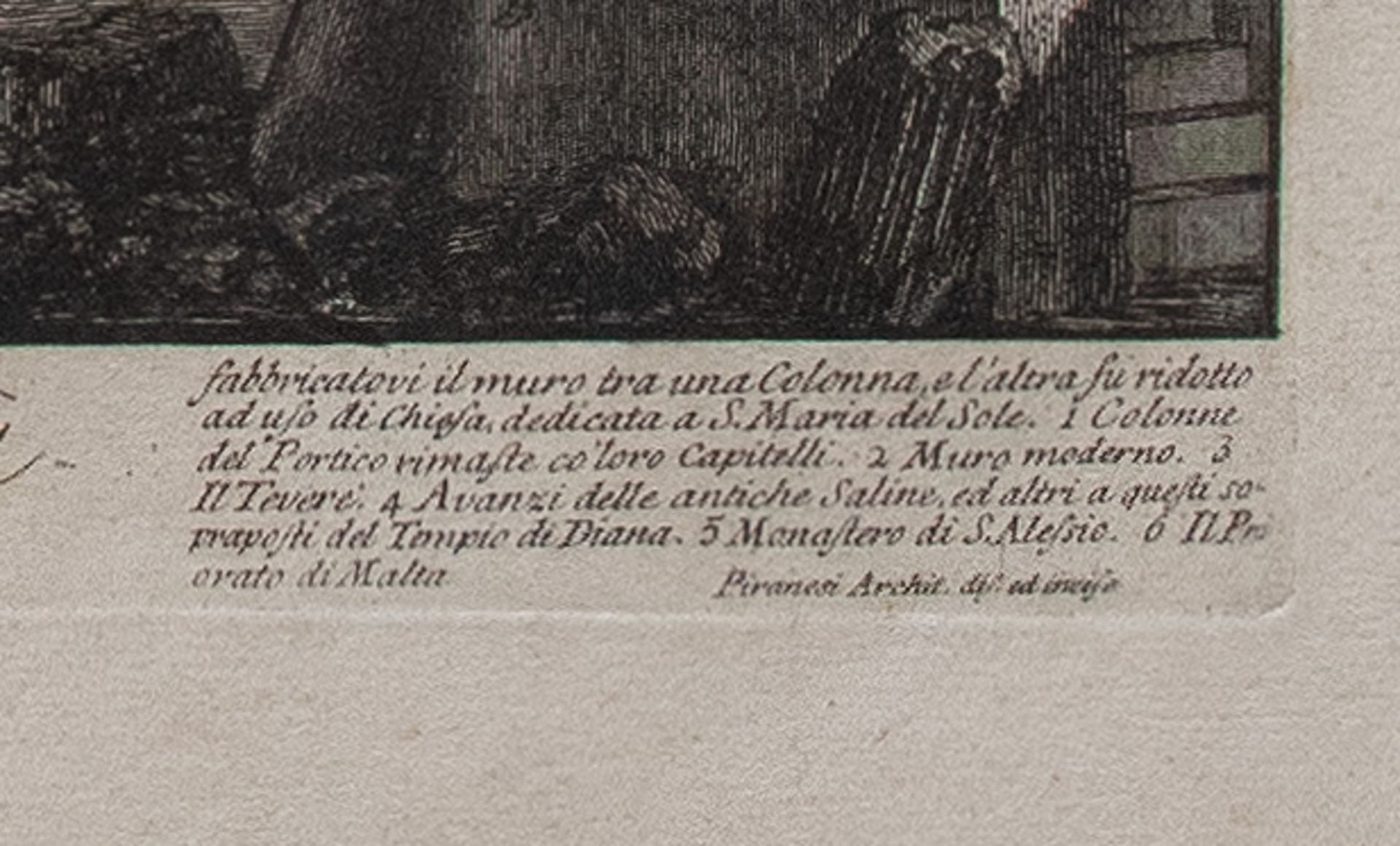 Giovanni Battista Piranesi | Veduta del Tempio di Cibele | Radierung | Ca. 1758 - Bild 4 aus 5