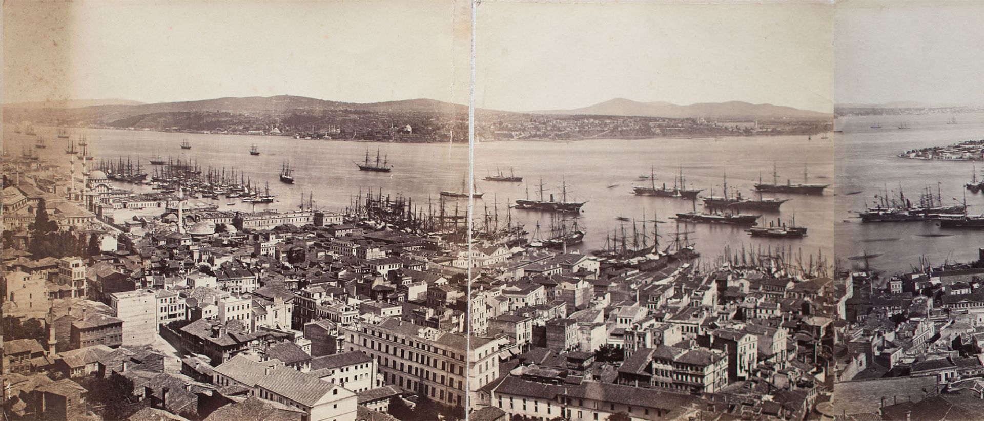Basile (Vassilaki) Kargopoulo | Panorama von Konstantinopel | Fotografie | Um 1870 - Bild 8 aus 9