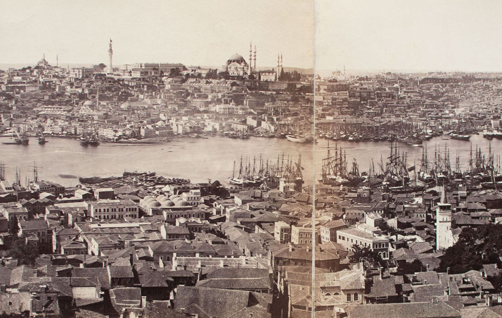 Basile (Vassilaki) Kargopoulo | Panorama von Konstantinopel | Fotografie | Um 1870 - Bild 2 aus 9