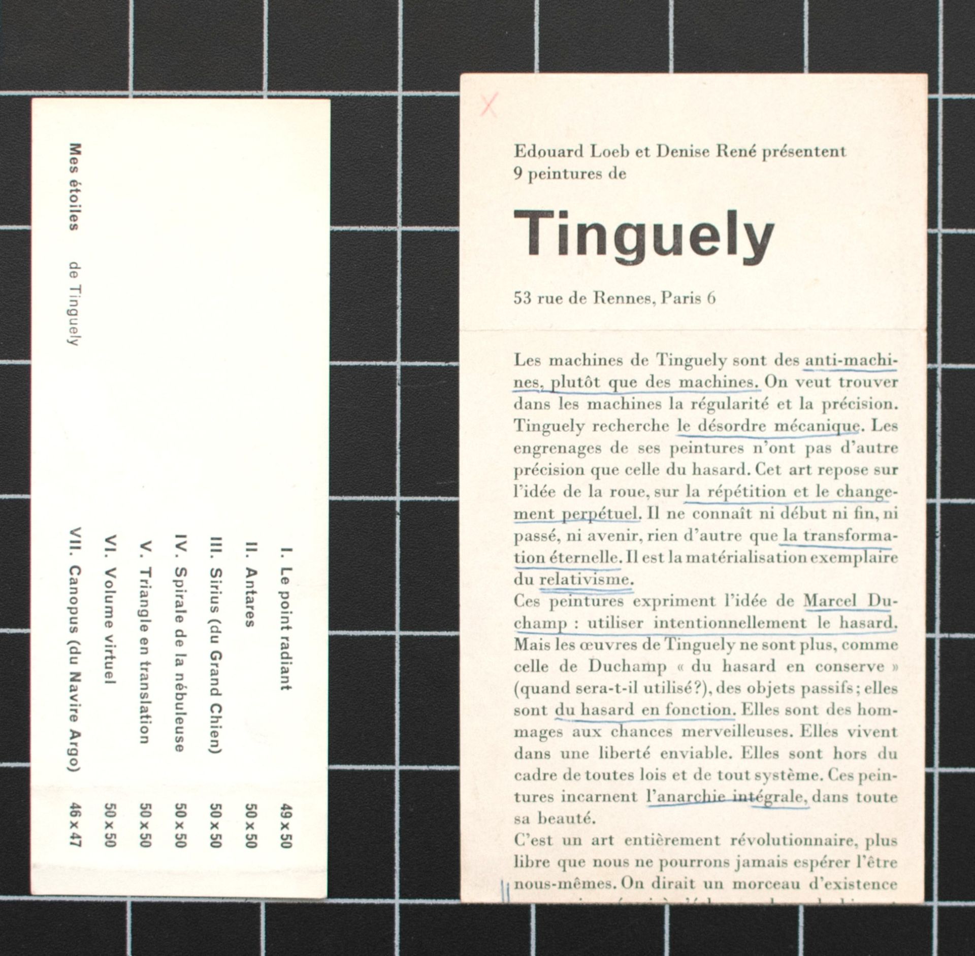 Jean Tinguely | Werbematerialien | Offset | 1950er/60er Jahre - Bild 11 aus 11