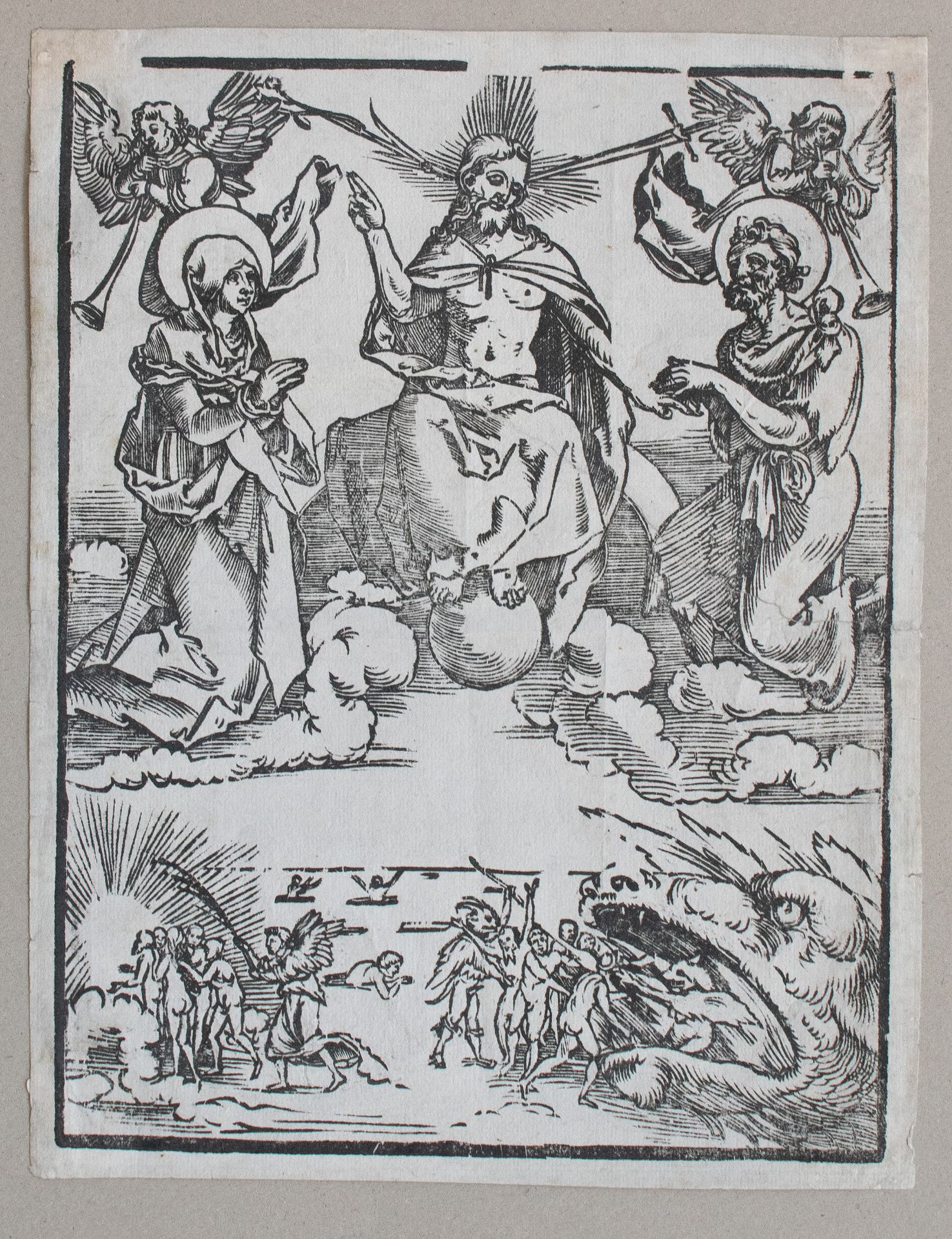 Deutsch 16. Jahrhundert | Das jüngste Gericht | Holzschnitt | 16. Jh.