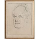 Emil Orlik | Gerhart Hauptmann | Kaltnadelradierung | Ca. 1924