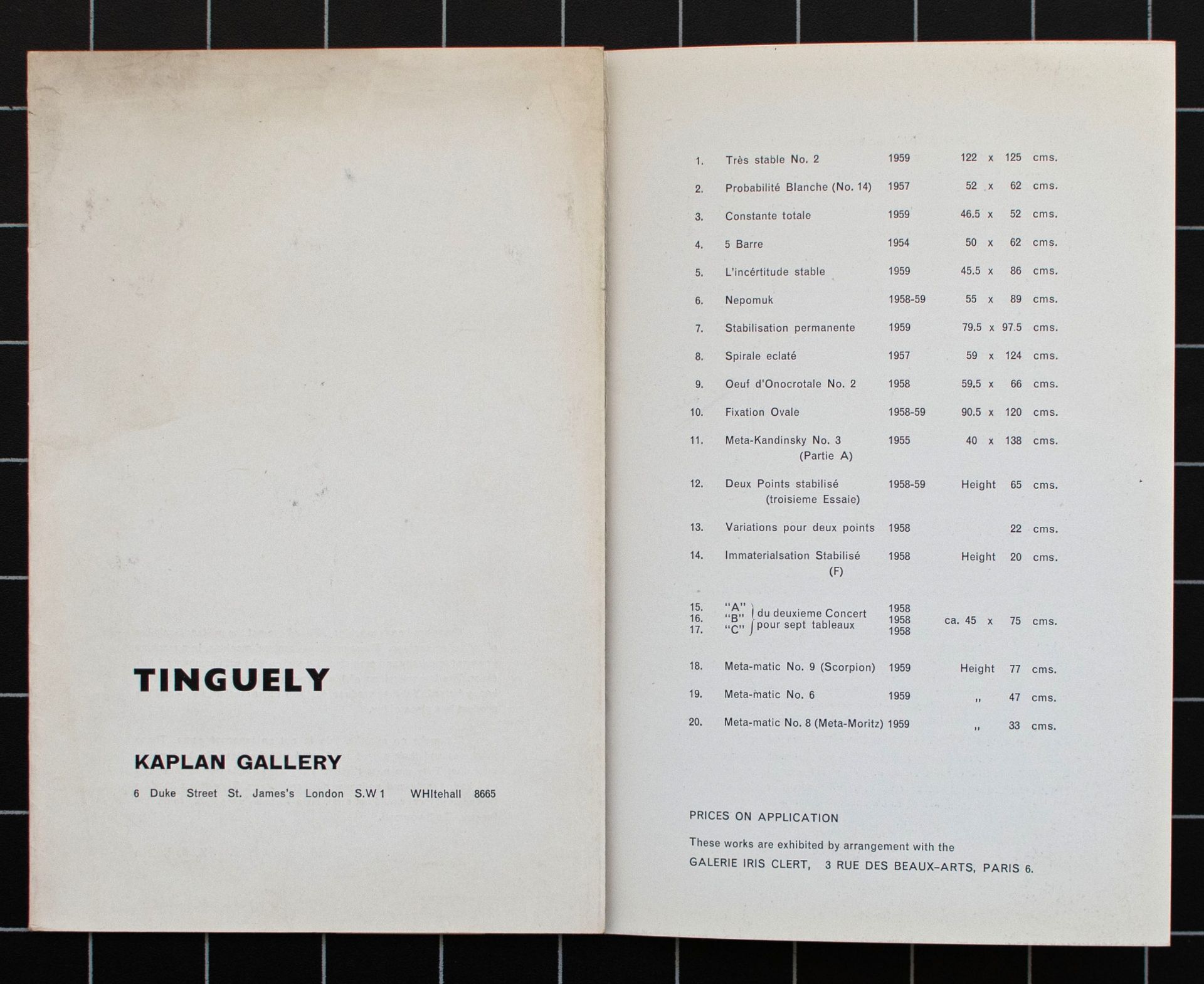 Jean Tinguely | Werbematerialien | Offset | 1950er/60er Jahre - Bild 8 aus 11