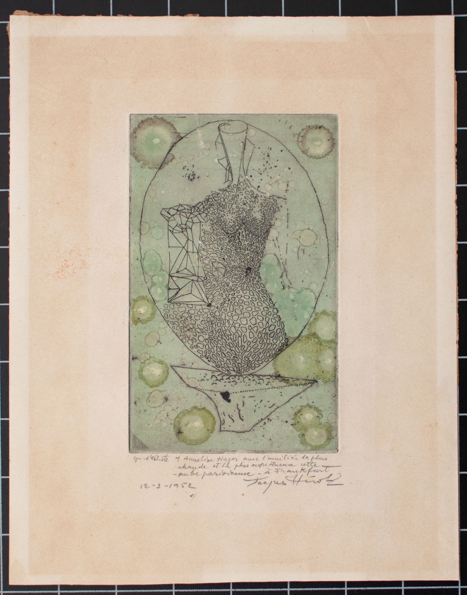 Jacques Hérold | Ohne Titel | Aquatintaradierung | 1952 - Bild 5 aus 5