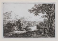 Martin von Molitor | Der in der Ferne sich verlierende Fluß | Radierung | Um 1795