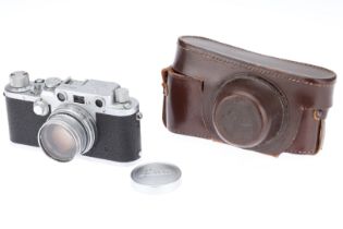 A Leica IIIf 35mm Rangefinder Camera,