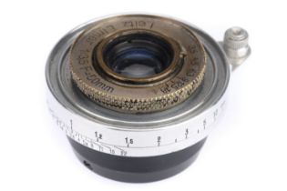 A Leitz Wetzlar Elmar f/3.5 50mm Collapsible Lens,