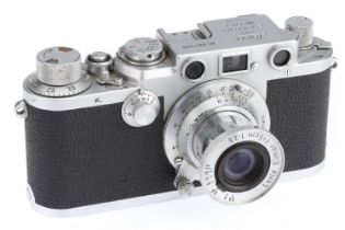 A Leica IIIf 35mm Rangefinder Camera,