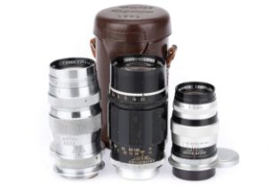A Group of Canon L39 Lenses,