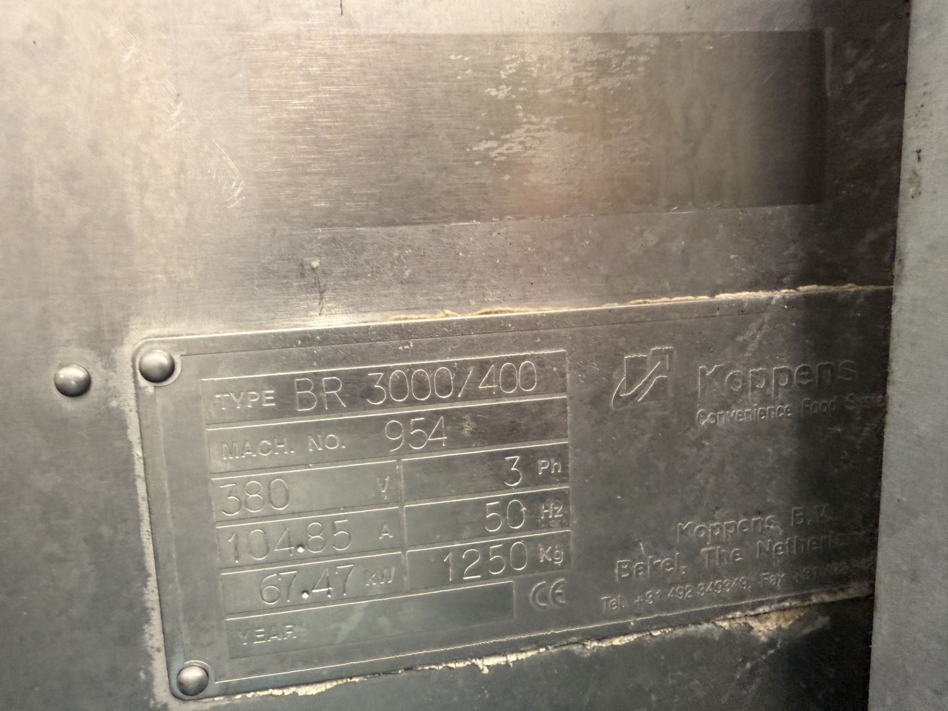 KOPPENS BR 3000/400 ELECTRIC FRYER. + MANUAL - Image 17 of 18