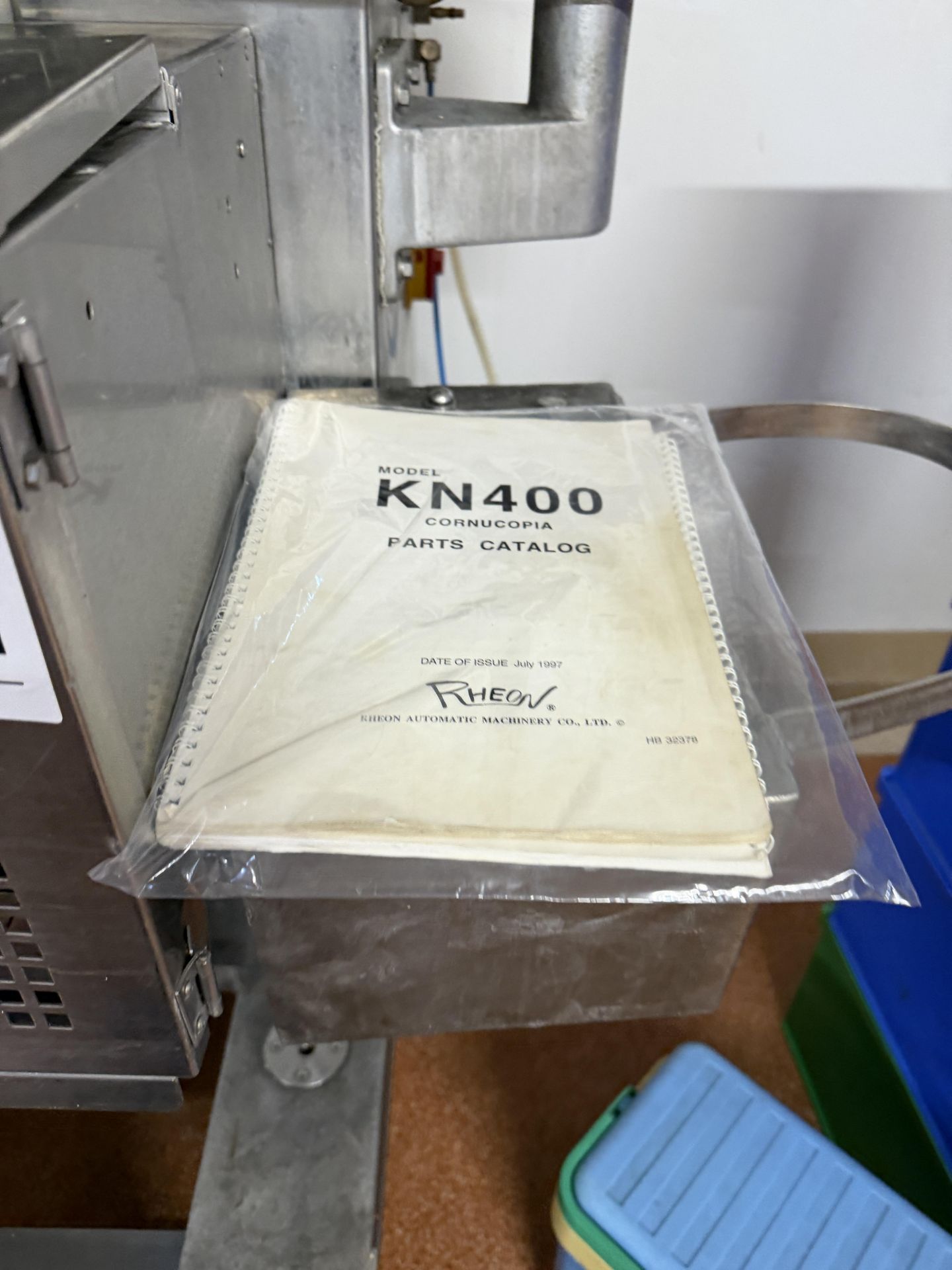 RHEON KN400 ENCRUSTING MACHINE + SPARES + MANUAL - Image 14 of 14