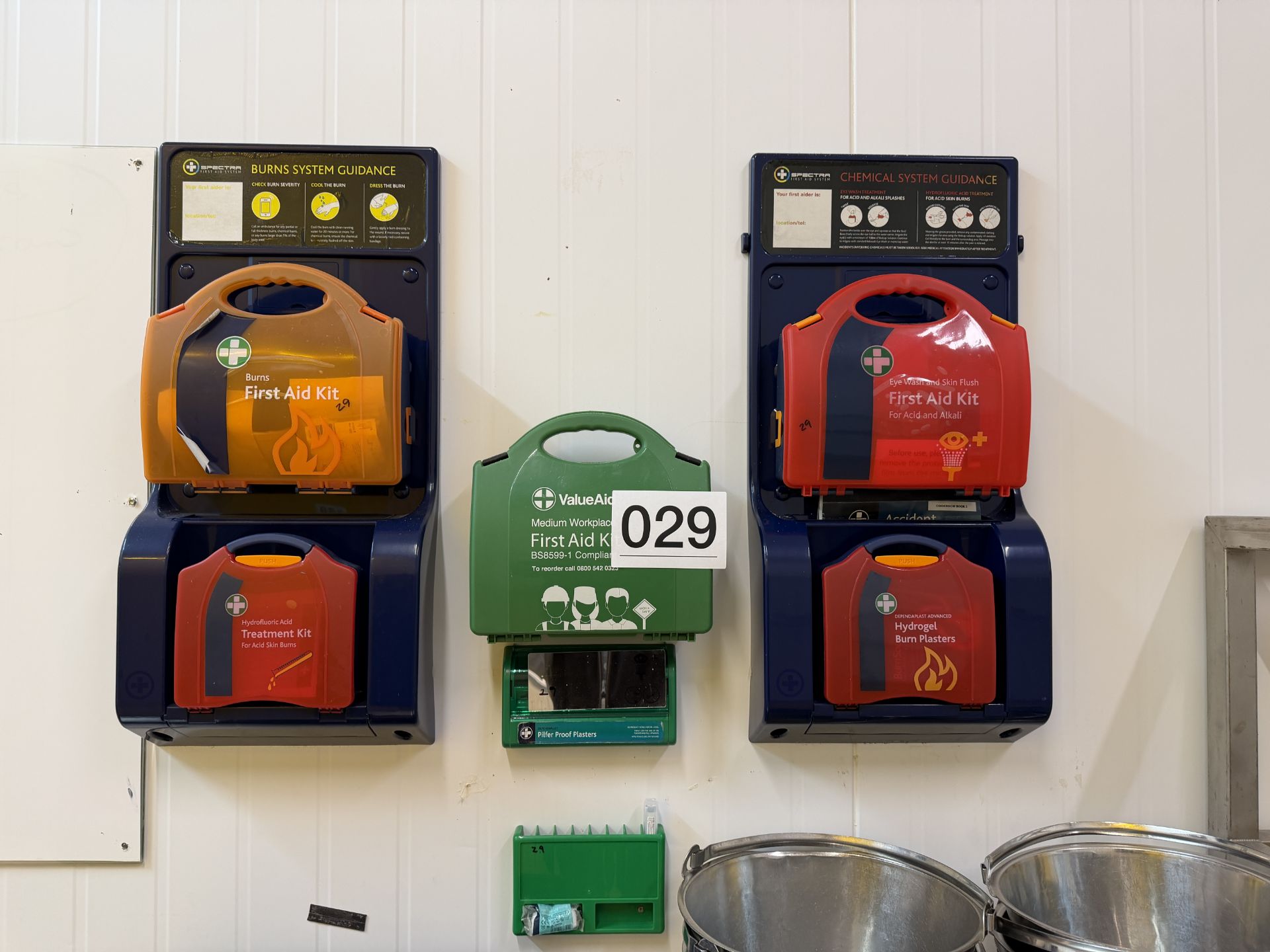 QUANTITY OF FIRST AID KITS.