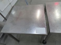 2 X S/S TABLES.