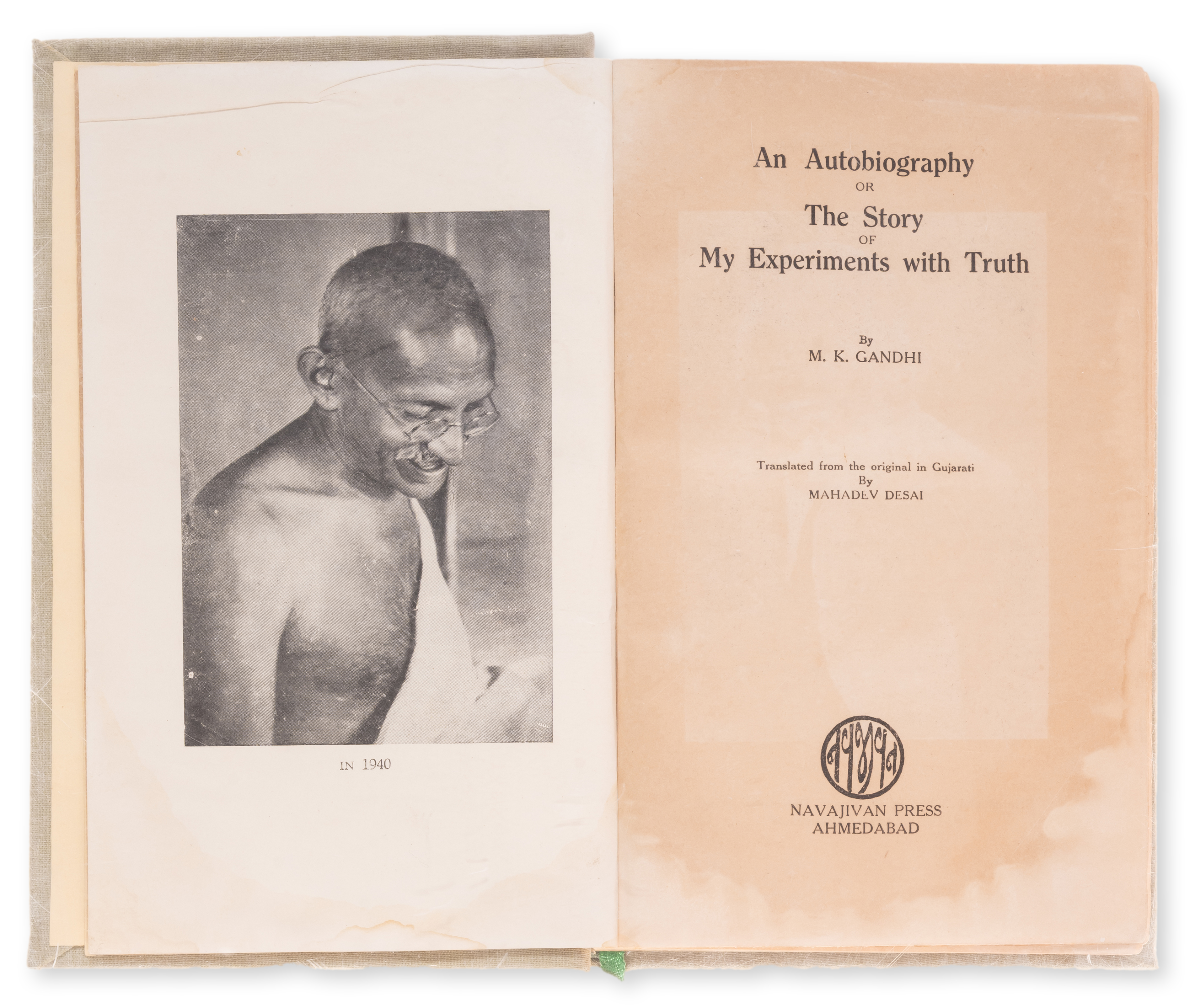 Gandhi (Mohandas Karamchand) An Autobiography or The Story of My Experiments with Truth, second e...