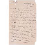 Gandhi (Mohandas Karamchand, [known as Mahatma Gandhi],) Fine Autograph Letter signed to Jawaharl...