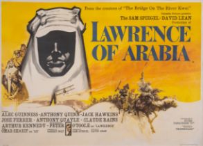 Lawrence of Arabia, British Quad, linen backed, framed and glazed, Columbia, 1962.
