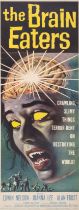 The Brain Eaters, US Insert, linen backed,  framed and glazed, AIP, 1958