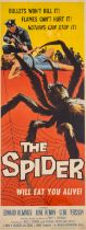 The Spider, US Insert, linen backed, framed and glazed, American International, 1958.