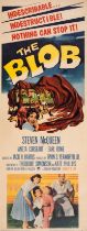 The Blob, US Insert, linen backed, framed and glazed, Paramount, 1958.