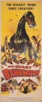 The Giant Behemoth, US Insert, linen backed, Allied Artists,1959