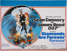Diamonds Are Forever, British Quad, linen backed, United Artists, 1971