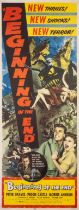 Beginning of the End, US Insert, linen backed, framed and glazed, Republic, 1957