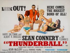 Thunderball, British Quad, linen backed, United Artists, 1965