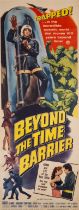 Beyond the Time Barrier, US Insert, linen backed, framed and glazed, American International, 1959.
