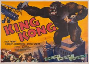 King Kong, British Quad, framed and glazed, RKO, [1949 or 1954]