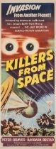Killers from Space, US Insert, linen backed, framed and glazed, RKO, 1954.