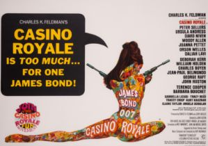 Casino Royale, British Quad, linen backed, framed and glazed, Columbia, 1967.