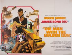 The Man With The Golden Gun, British Quad, linen backed, United Artists, 1974.